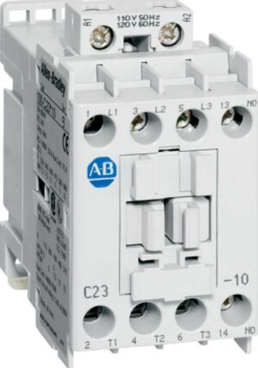 Allen-Bradley 100-C09KF10 Contactor – 9 A, 3-Pole, 230 V AC (50/60 Hz), DIN Rail Mount