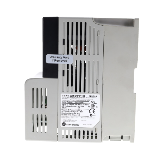 Allen-Bradley 22B-D4P0N104 PowerFlex 40 AC Drive – 1.5 kW (2 HP), 480 V AC, 3-Phase